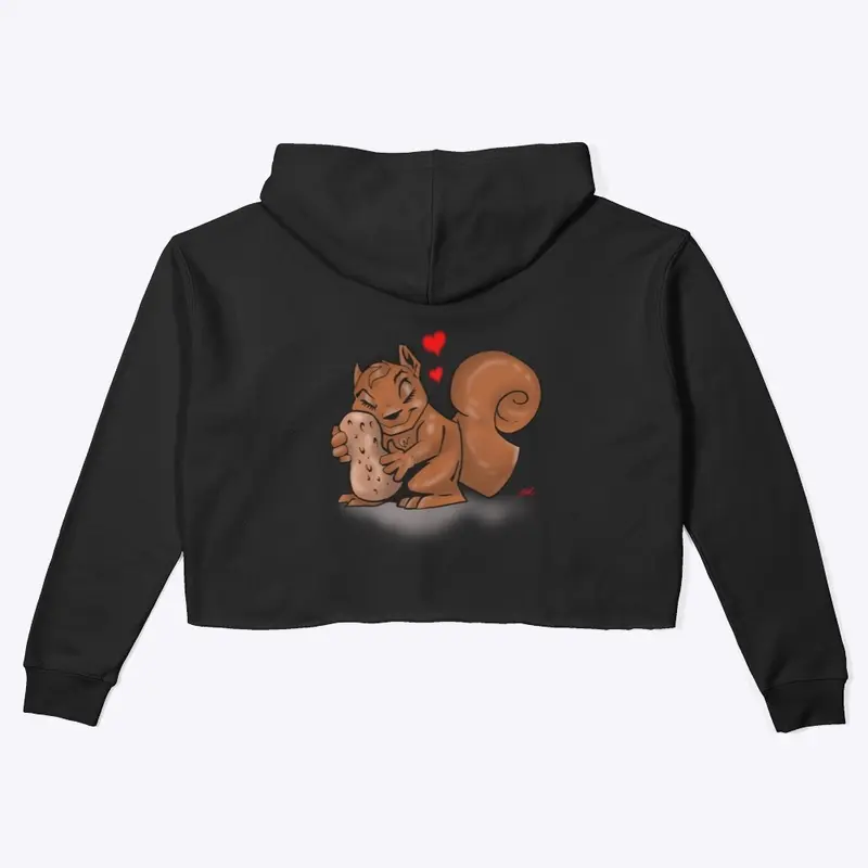 Cropped Squirrel Hoodie